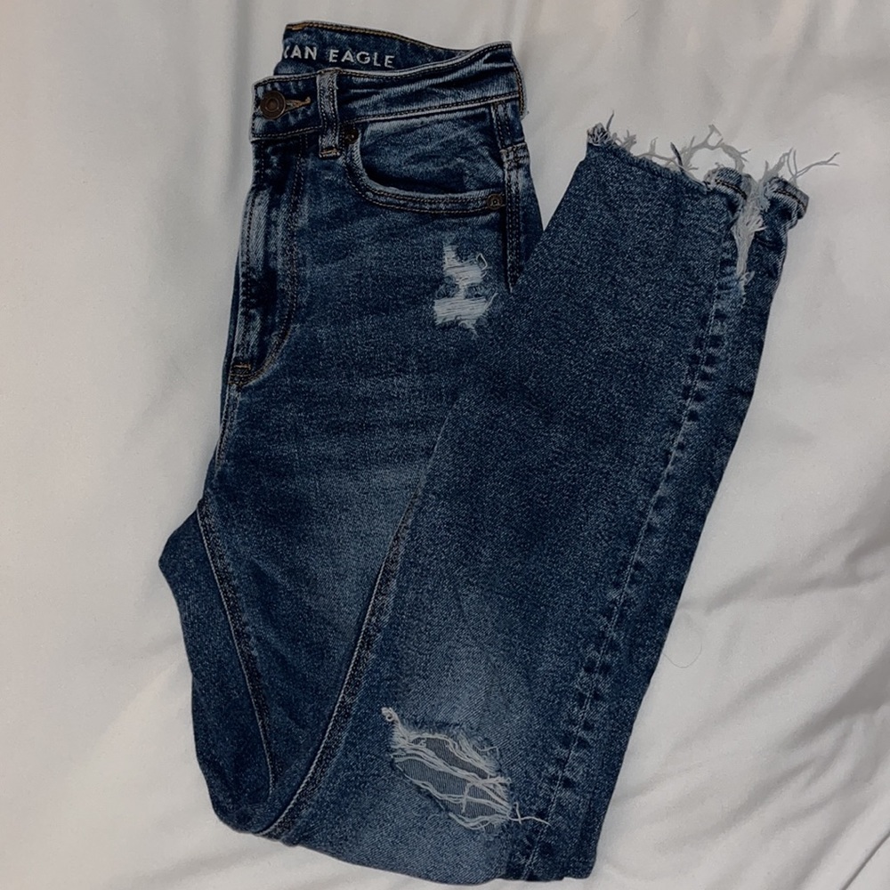 American Eagle highest rise mom jeans